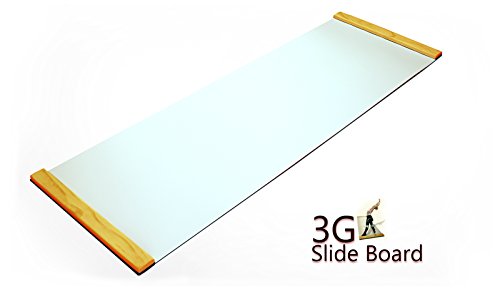 3G Ultimate Slide Board with Nano Buffed Surface (White, Premium Thick 6Ft)