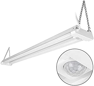 LEONLITE 4ft LED Utility Shop Light, Motion Sensor, 4100lm Linkable Integrated Fixture, 40W, Energy Star & ETL Listed, 5000K Daylight, for Garage, Basement, Workshop