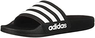 adidas Unisex Adilette Shower, White/Core Black, 13K M US Little Kid