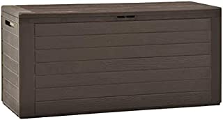 INLIFE 77 Gallon Garden Storage Box Outdoor Cushion Deck Patio Storage Chest Storing Pillow Tool Box Blanket Indoor Interior Container 45.7