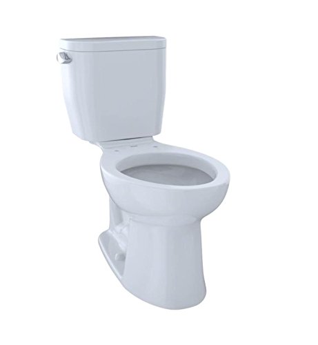 TOTO CST244EF#01 Entrada Two-Piece Elongated 1.28 GPF Universal Height Toilet