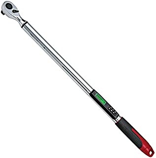 ACDelco Tools 1/2 (Inch) Angle Digital Torque Wrench, Measures 12.5  250.7 ft-lbs. Range of Torque, 26-1/4 Length, LCD Display, Audible Notification Buzzer, Vibration & LED Light FlashingARM303-4A