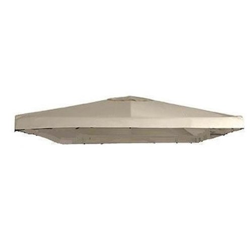 Garden Winds Universal 10 x 10 Single Tiered Gazebo Replacement Canopy Top Cover - Riplock 350 - Beige