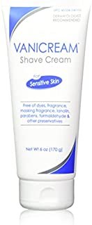 VANICREAM Shave Cream for Sensitive Skin, 6 Oz (2 Pack)