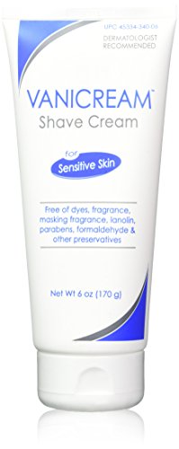 VANICREAM Shave Cream for Sensitive Skin, 6 Oz (2 Pack)