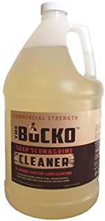 The Bucko Soap Scum and Grime Cleaner - Non-Toxic Soap Scum Remover Gallon (128 oz) |Grime Remover for Bathtubs, Showers, Glass Shower Doors | Multi-Purpose Cleaner Leaves a Beautiful Shine