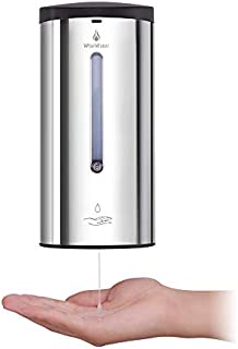 Wisewater Touchless Soap Dispenser Wall Mounted, Automatic Soap Dispenser with Infrared Motion Sensor, Hand-Free Soap Dispenser for Hospital and Other Public Area, Large Capacity 700ml