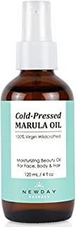 Marula Oil 100% Pure Virgin (4 oz Large) Cold Pressed Unrefined Moisturizer for Face, Skin, Hair and Nail