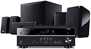 Yamaha YHT-5950UBL 4K Ultra HD 5.1-Channel Wired Home Theater System with Wi-Fi, Bluetooth and Musiccast, Works with Alexa