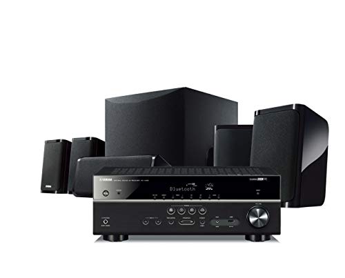 Yamaha YHT-5950UBL 4K Ultra HD 5.1-Channel Wired Home Theater System with Wi-Fi, Bluetooth and Musiccast, Works with Alexa