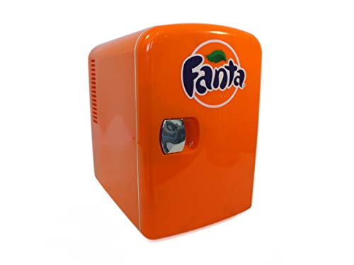 Coca-Cola FA04 6 Can AC/DC Electric Cooler by Koolatron (4.2 Quarts/4 Liters), Orange