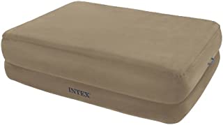 Intex Queen Foam Top Rising Comfort Raised Airbed Set