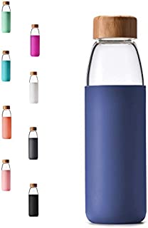 Veegoal 18 Oz Borosilicate Glass Water Bottle