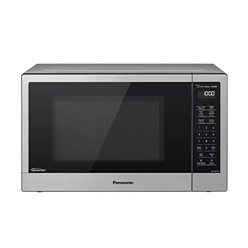 Panasonic Compact Microwave Oven with 1200 Watts of Cooking Power, Sensor Cooking, Popcorn Button, Quick 30sec and Turbo Defrost - NN-SN67KS - 1.2 Cu. Ft (Stainless Steel / Silver)