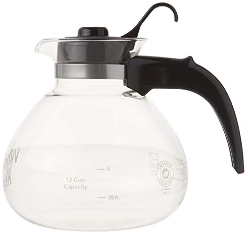 CAFÉ BREW COLLECTION WK112 Glass 12 Cup Stovetop Whistling Kettle