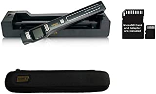 VuPoint ST47 Magic Wand Wireless Portable Scanner, Auto-Feed Docking Station, 8GB MicroSD Card, Protective Carrying Case, JPEG/PDF, Color/Mono, 1.5 LCD, 1050 DPI (Black)