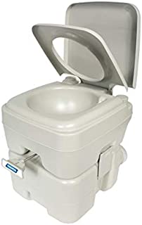 Camco 41541 Portable Travel Toilet-Designed for Camping, RV, Boating and Other Recreational Activities - 5.3 Gallon