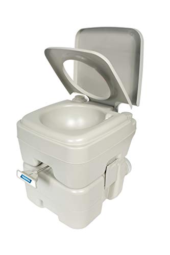 Camco 41541 Portable Travel Toilet-Designed for Camping, RV, Boating and Other Recreational Activities - 5.3 Gallon