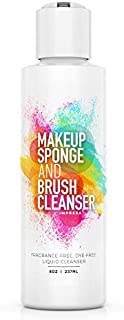 Impresa 8oz Cosmetic Cleanser & Conditioner compatible many foam Makeup Sponges and Brushes - Fragrance-Free, Dye-Free - Made in the USA