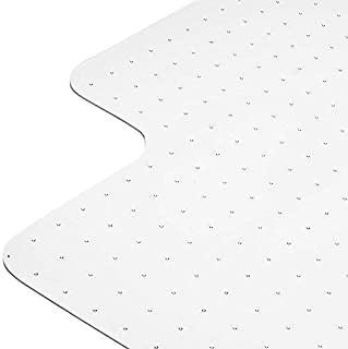 Heavy Duty Carpet Chair Mat Polycarbonate Crystal Clear Thick and Sturdy For Low and Medium Pile Carpets 36 X 48 X 1/8 With Lip Shipped Flat 2nd Generation New and Improved