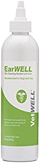 VetWELL Ear Cleaner for Dogs and Cats - Otic Rinse for Infections and Controlling Yeast, Mites and Odor in Pets - 8 oz (Cucumber Melon)