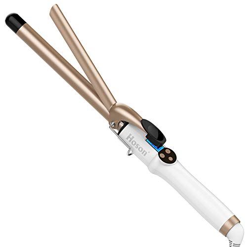 Hoson 3/4 Inch Curling Iron Professional, Ceramic Tourmaline Curl Wand Barrel, Hair Curler Iron for Short Hair