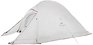 Naturehike Cloud-Up 3 Person Lightweight Backpacking Tent with Footprint with Snow Skirt - 4 Season Free Standing Tent Ultralight 20D Silicone Coated Waterproof Backpack Camping Tent