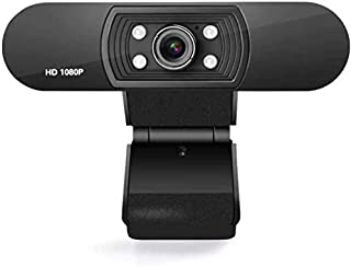 Webcam 1080P Full HD Web Camera with Microphones and LED Light,Compatible Windows, Mac Android,for Video Conferencing, Recording, and Streaming