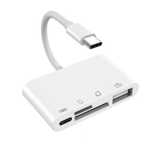 USB C SD Card Reader, USB to USB C Camera Reader Adapter