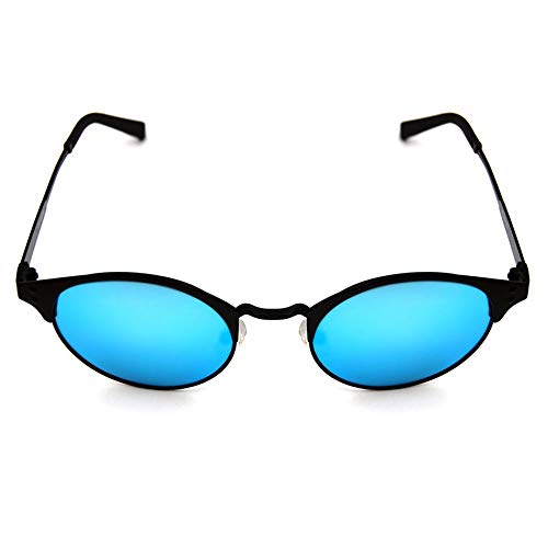 ZJIAWEI Sunglasses, Anti-Eye Fatigue High Density 100% UV Protection Protect Eyes Lightweight HD Polarized Driving Sunglasses Unisex Classic Retro Style Fashion (Color : Blue)