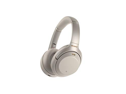 Sony Noise Cancelling Headphones WH1000XM3: Wireless Bluetooth Over the Ear Headset with Mic for phone-call and Alexa voice control - Industry Leading Active Noise Cancellation  Silver