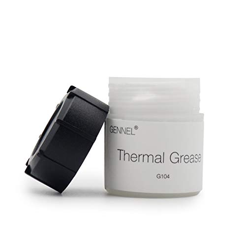 GENNEL G104-20g White Thermal Conductive Paste, Easy to Apply/High Durability, Thermal Compound Grease Paste for Coolers/CPU/Processor