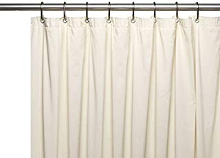 Hotel Collection Heavy Duty Mold & Mildew Resistant Premium PEVA Shower Curtain Liner with Rust Proof Metal Grommets - Assorted Colors (Ivory/Beige)