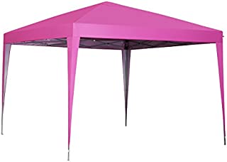 Outdoor Basic 10 x 10 ft Pop-Up Canopy Tent Gazebo for Beach Tailgating Party Pink