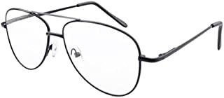 Eyekepper Pilot Style Metal Frame Spring Hinges Reading Glasses Black +0.5