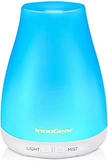 InnoGear Upgraded Version Aromatherapy Essential Oil Diffuser Ultrasonic Diffusers Cool Mist Humidifier with 7 Colors LED Lights and Waterless Auto Shut-off for Home Office Bedroom Room