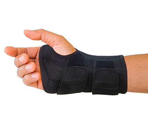 Carpal Tunnel Wrist Brace for Men and Women - Day and Night Therapy Support Splint for Relief of Arthritis, Wrists, Arm, Thumb and Hand Pain - Adjustable Straps (Right Hand - Large-XL)