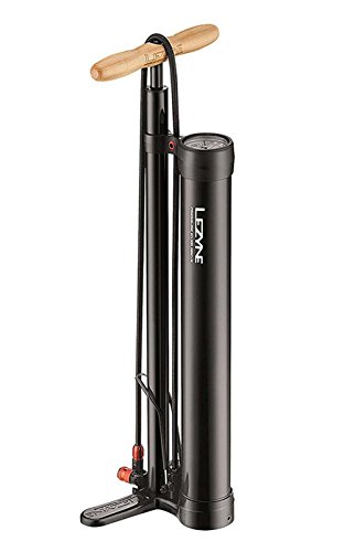 LEZYNE Pressure Over Drive Bicycle Floor Pump, 220psi High Pressure, Presta & Schrader, Bike Pump