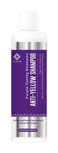 Elabore Purple Toning Shampoo - Anti Yellow Shampoo 10.14fl.oz/300ml