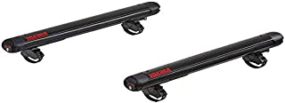 YAKIMA - FatCat 6 EVO Premium Ski & Snowboard Mount, Fits Up To 6 Pairs of Skis or 4 Snowboards, Rides Quietly, Fits Most Roof Racks, Black