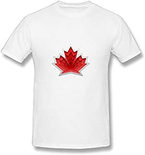 CENJOAN Canada Maple Leaf Logo Short Sleeve T-Shirt Cotton Tee Mens