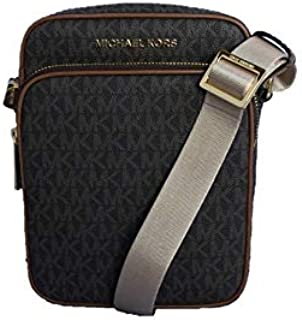 Michael Kors Jet Set Travel Signature PVC Medium Flight Bag - Brown