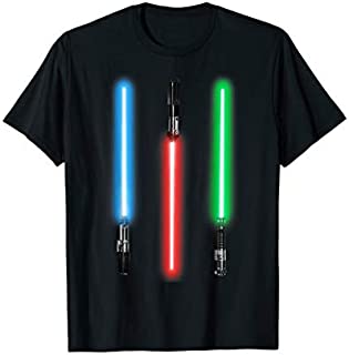 Star Wars Lightsaber Line-Up Photoreal Graphic T-Shirt