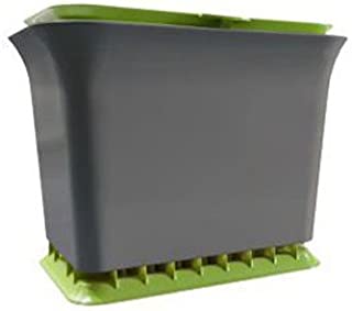 Full Circle Fresh Air Odor-Free Kitchen Compost Bin, Green Slate