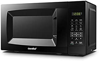 COMFEE' EM720CPL-PMB Countertop Microwave Oven with Sound On/Off, ECO Mode and Easy One-Touch Buttons, 0.7cu.ft, 700W, Black