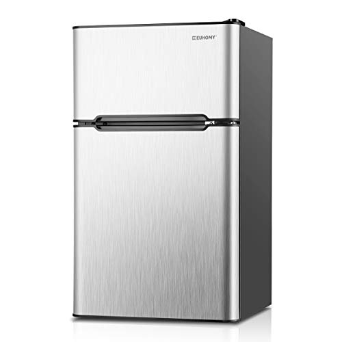 Euhomy Mini Fridge with Freezer