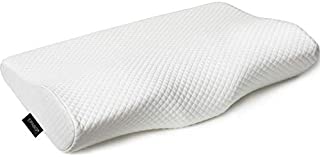 EPABO Contour Memory Foam Pillow Orthopedic Sleeping Pillows, Ergonomic Cervical Pillow for Neck Pain - for Side Sleepers, Back and Stomach Sleepers, Free Pillowcase Included ( Firm & Queen