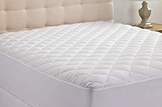 Hanna Kay Hypoallergenic Quilted Stretch-to-Fit Mattress Pad, 10 Year Warranty-Clyne Collection (Queen)