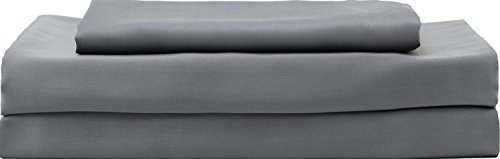 HotelSheetsDirect 100% Bamboo Bed Sheet Set, Cooling Sheets, Moisture Wicking Bed Sheets, Great for Hot Sleepers, Softer Than Silk Bed Sheets (Queen, Dark Gray)