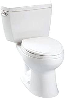 TOTO CST744E#01 Eco Drake Two-Piece Elongated 1.28 GPF Toilet, Cotton White